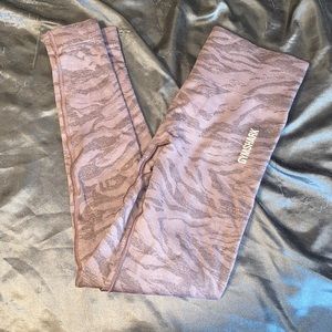 Gymshark adapt animal seamless leggings small (purple)